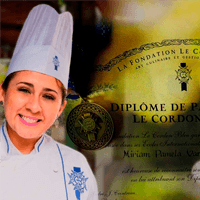 “I studied French Patisserie at Le Cordon Bleu in 2018 and I own 2 Peruvian restaurants in Madrid. I did this course because it was innovative compared to other courses I’ve taken. In my opinion, the program includes very informative videos, the preparation methods are clear and the chefs are accessible to the students”.